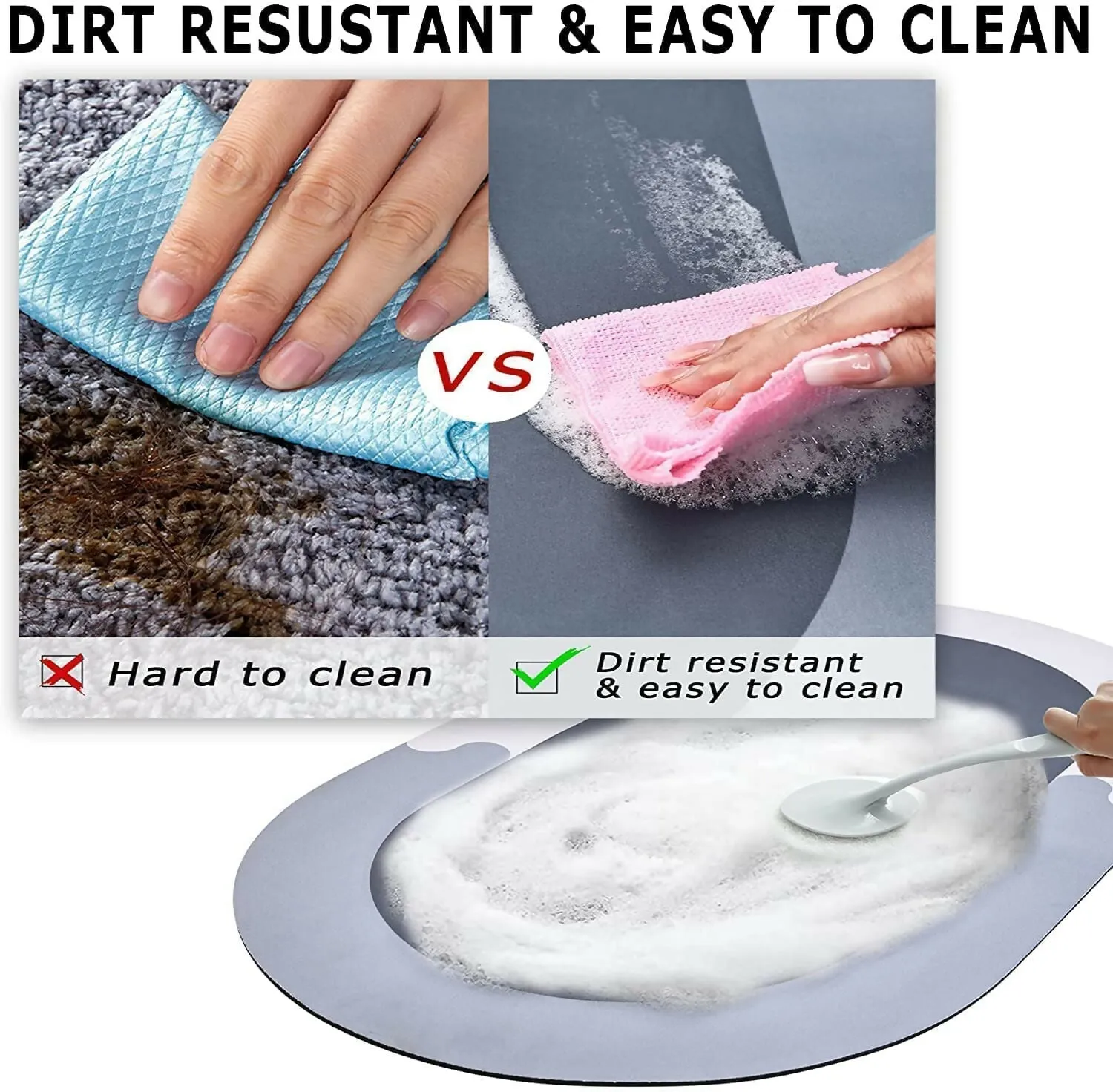 Anti-Slip Quick-Drying Home Soak Mat (Multi-Color)