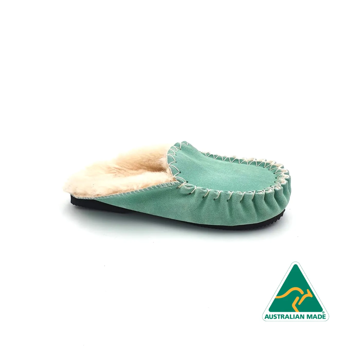 Aqua Moccasin Scuffs