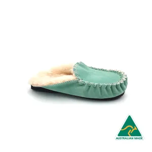 Aqua Moccasin Scuffs