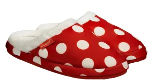 ARCHLINE Orthotic Slippers Slip On Scuffs Pain Relief Moccasins - Red Polka Dot - EUR 38 (Womens US 7)