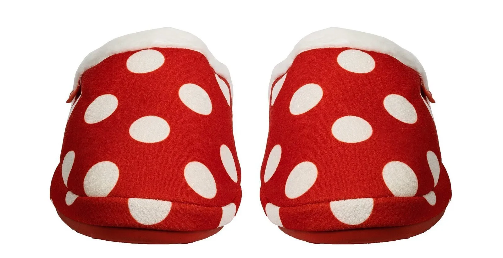 ARCHLINE Orthotic Slippers Slip On Scuffs Pain Relief Moccasins - Red Polka Dot - EUR 38 (Womens US 7)