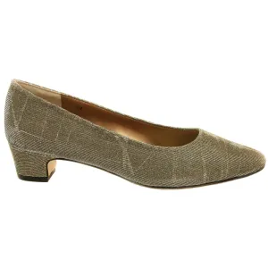 Astyr Glitter Pointed Toe Block Heel Pumps