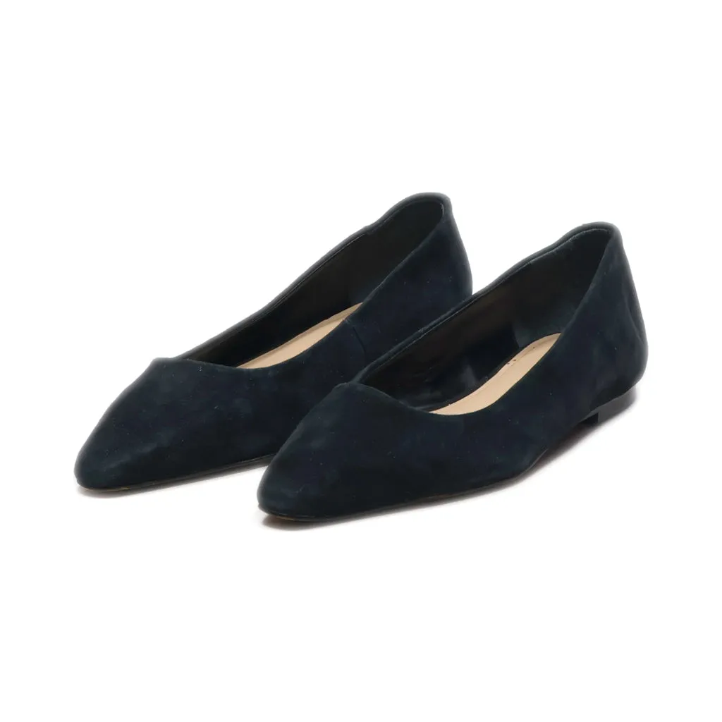Banana Republic Ballerinas Suede Black Colour For Women