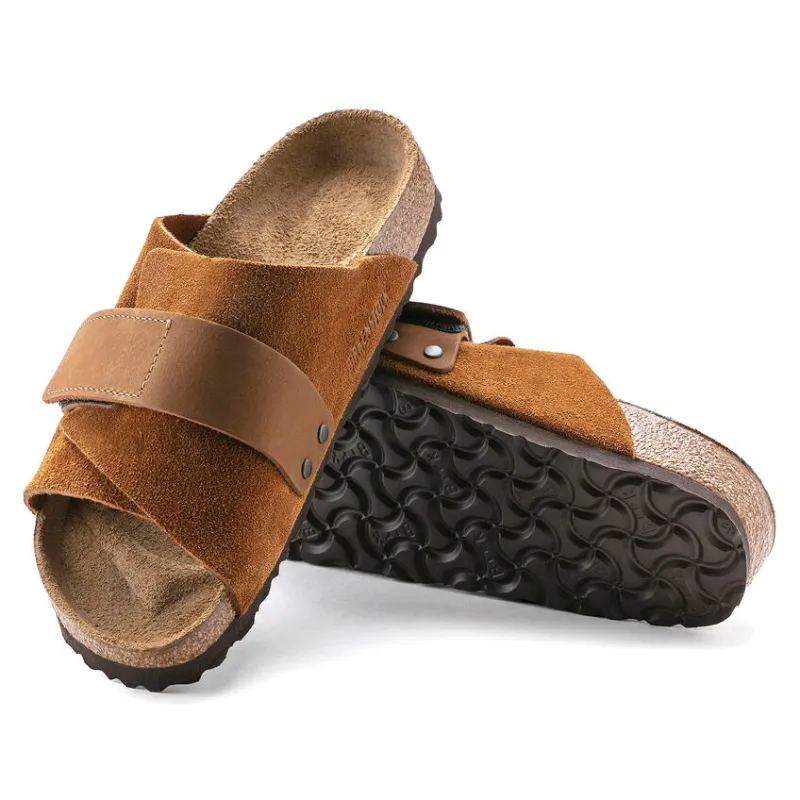 BIRKENSTOCK  Kyoto  Suede/Nubuck Leather Regular - Mink