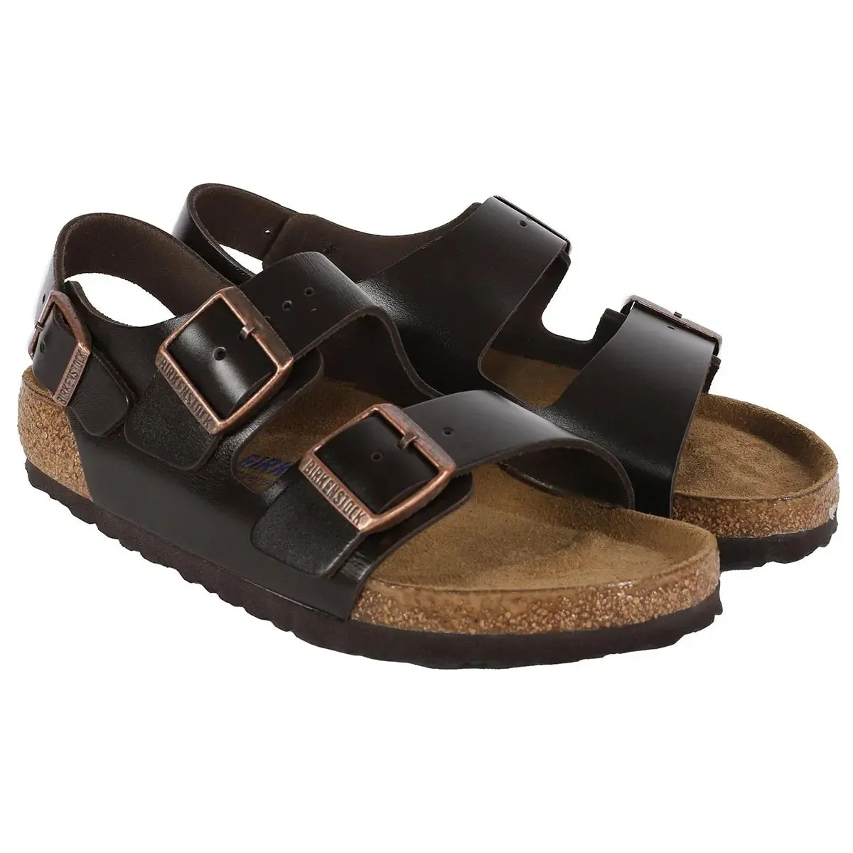 Birkenstock Milano Soft Footbed Smooth Leather Sandals
