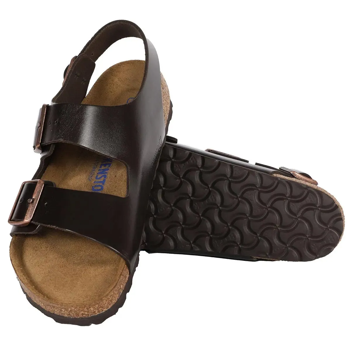 Birkenstock Milano Soft Footbed Smooth Leather Sandals