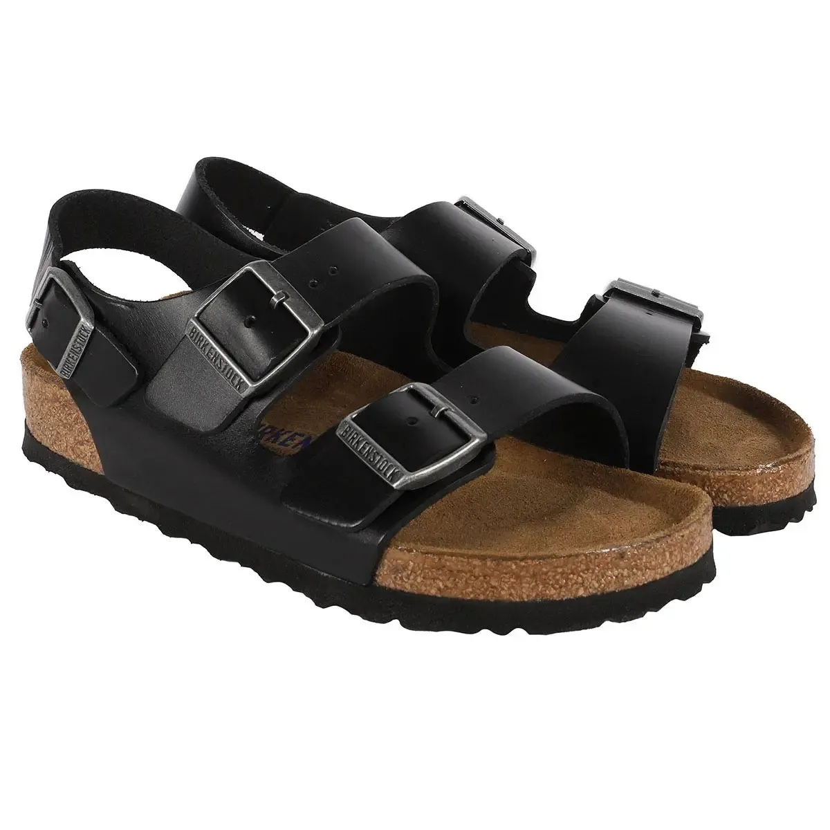 Birkenstock Milano Soft Footbed Smooth Leather Sandals