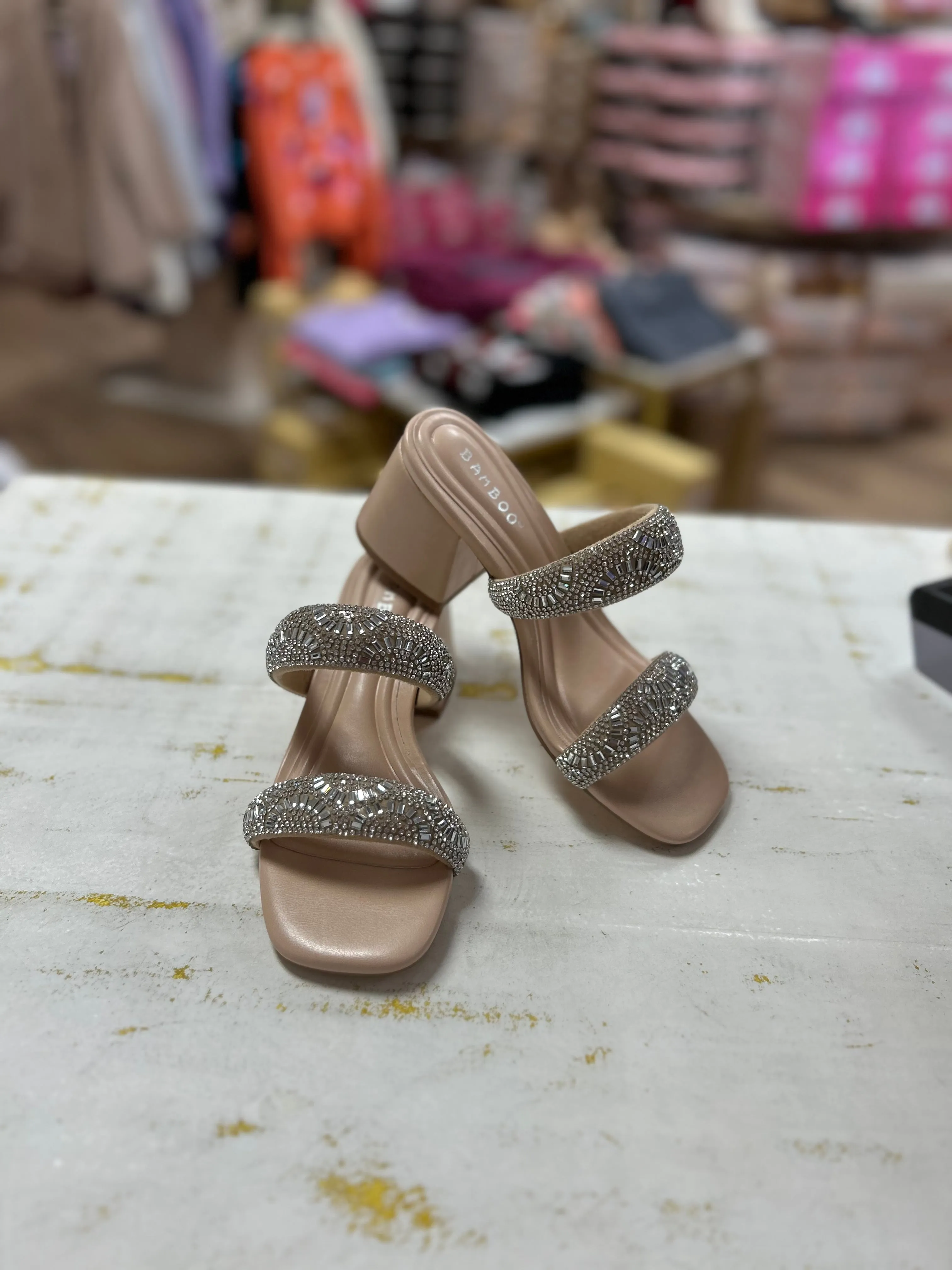 Bobbie - Bubble Rhinestone Heels