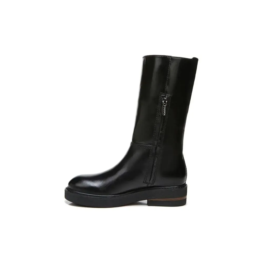 Bondie Black Leather Franco Sarto Boots