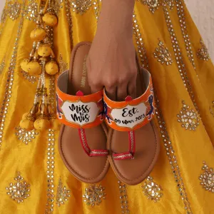 Bridal Heel Kolhapuris-Save the date