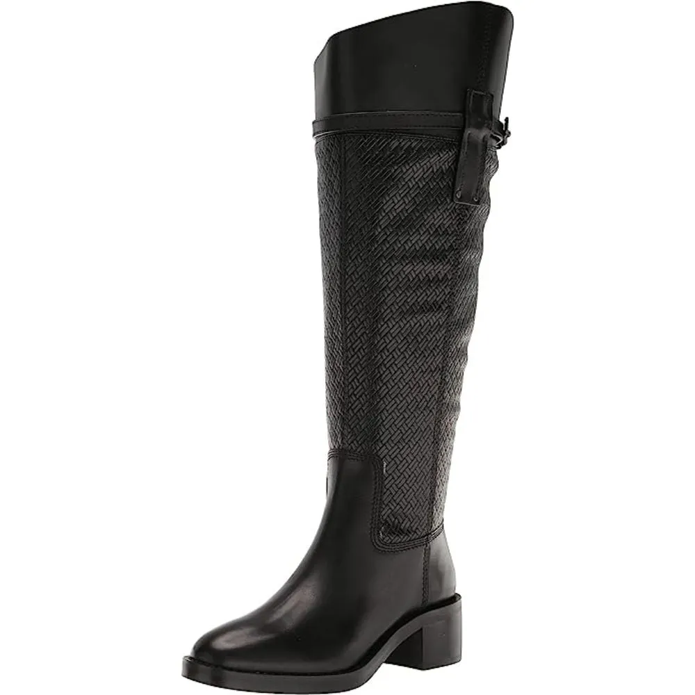 Colt Black Tall Wide Calf Franco Sarto Riding Boots