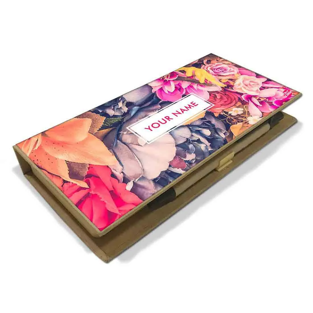 Custom Stationary Kit for Girls Add Your Text - Watercolor Flower