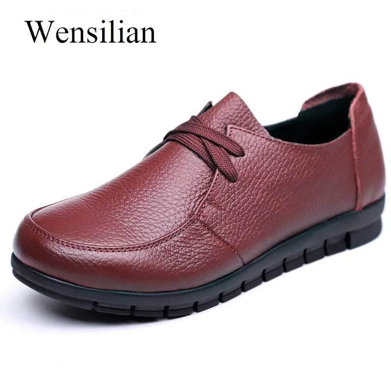 Designer Women Ballet Flats Black Genuine Leather Loafers