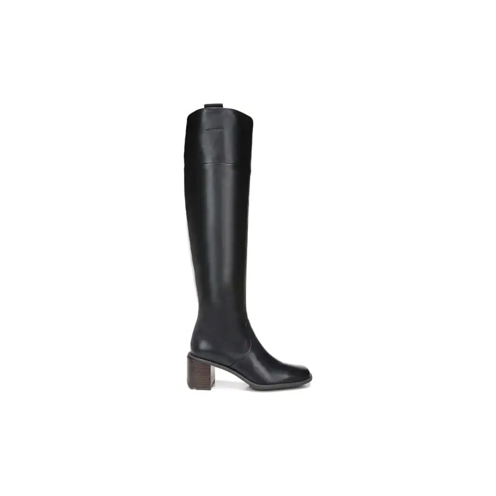Forla Black Leather Franco Sarto Tall Boot