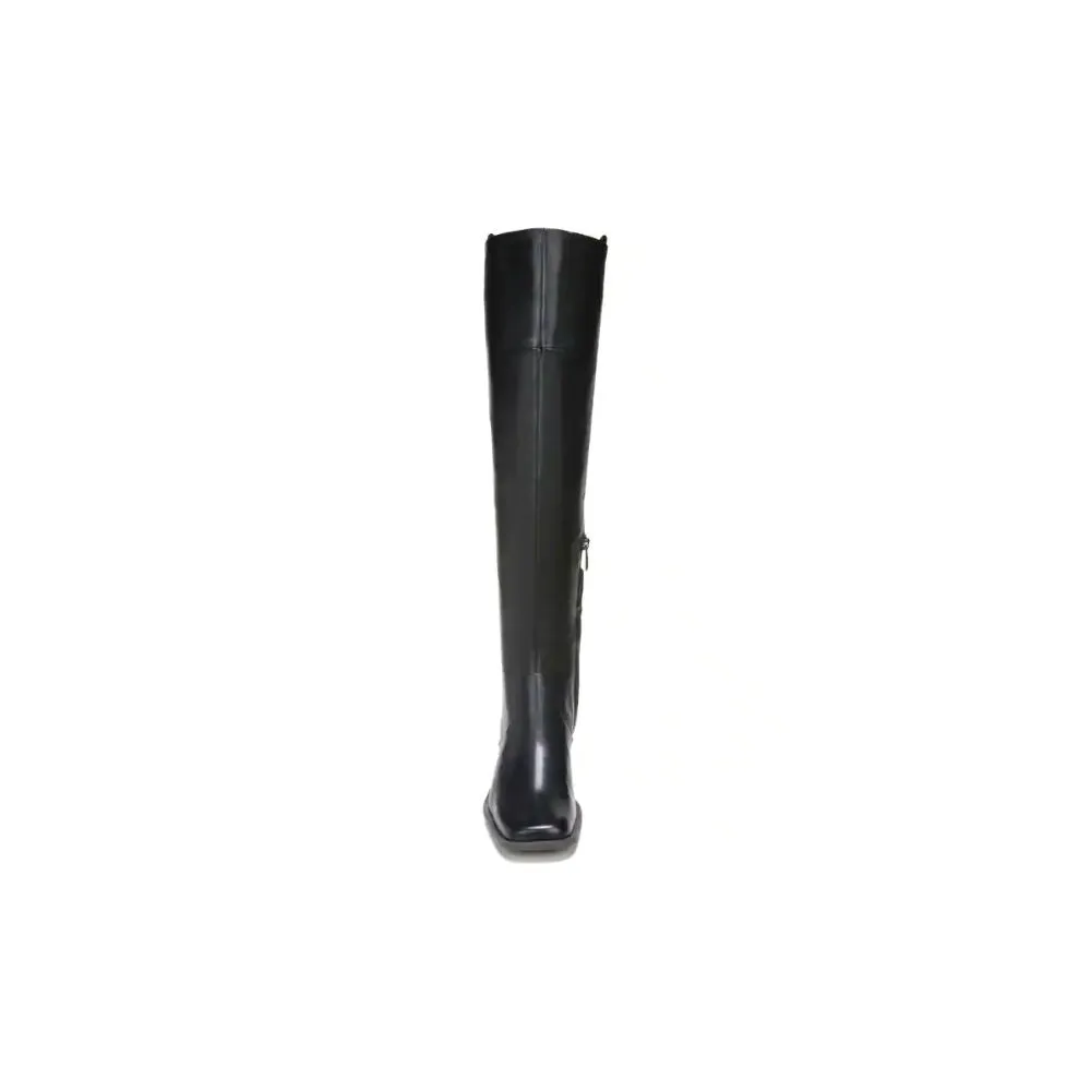 Forla Black Leather Franco Sarto Tall Boot