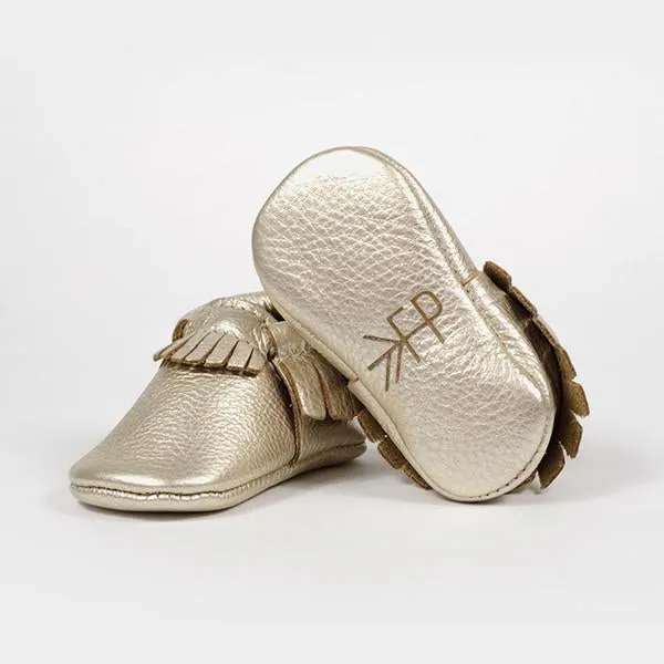 Freshly Picked Platinum Moccasins