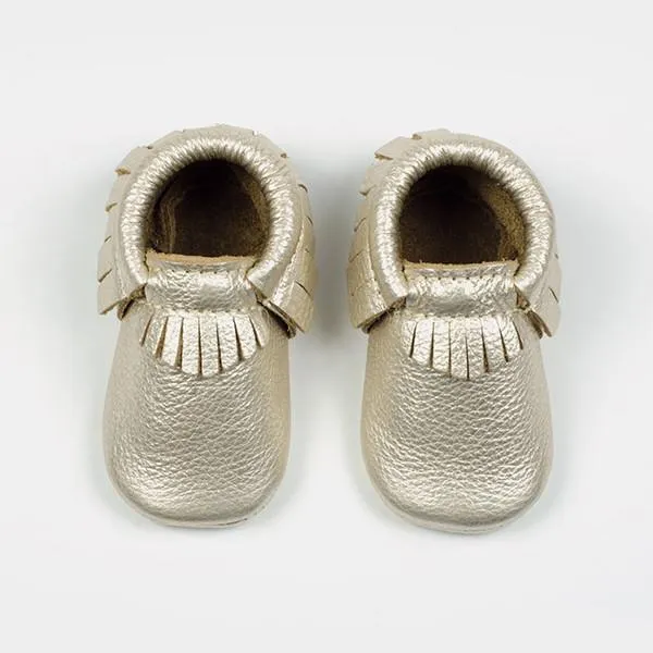 Freshly Picked Platinum Moccasins
