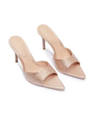 Kate Diamond Heels (Champagne) (Final Sale)