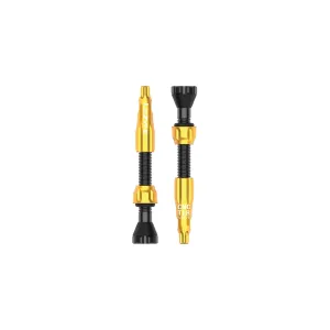 Lezyne CNC TLR Valves (Pair) 44mm  Gold