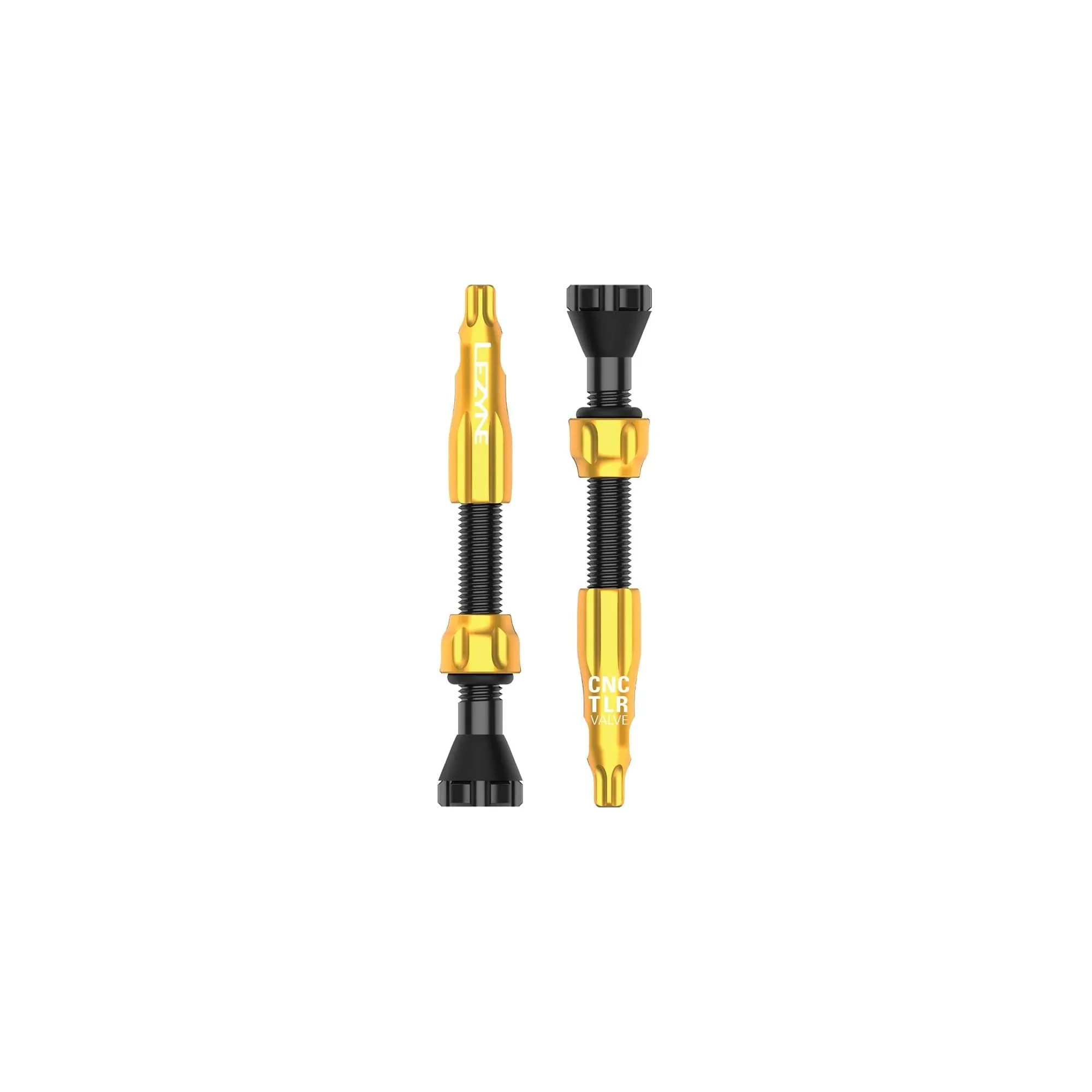 Lezyne CNC TLR Valves (Pair) 44mm  Gold