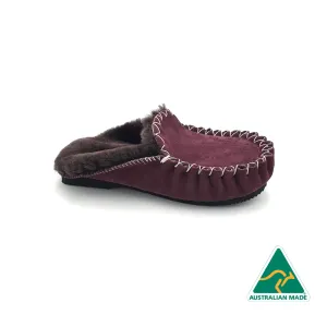 Maroon Moccasin Scuffs