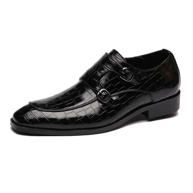 Men Dress Shoes Handmade Personality trend Paty Leather Wedding Shoes Men Flats Leather Oxfords Formal Shoes