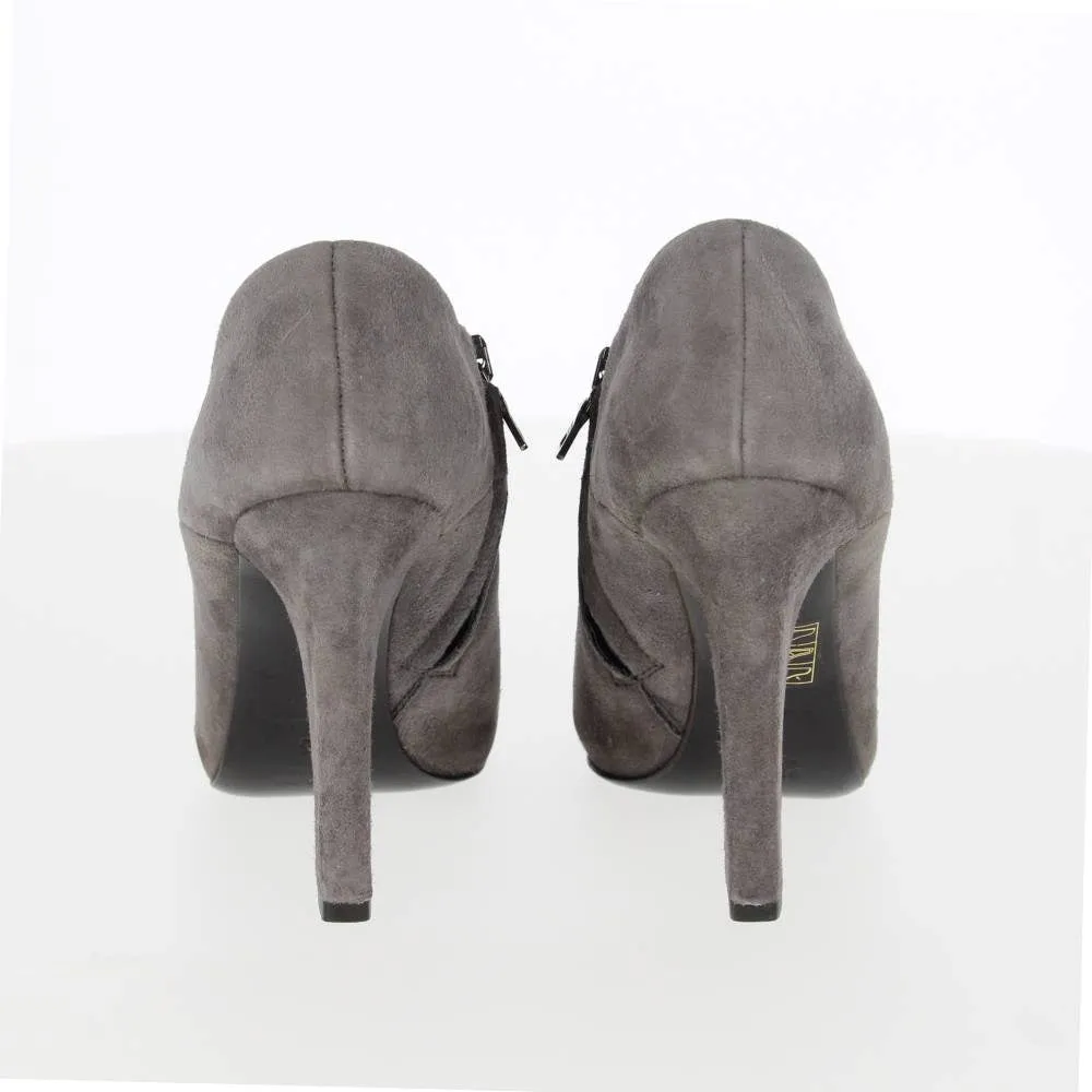 Prada Grey Suede Ankle Boots - 2000s