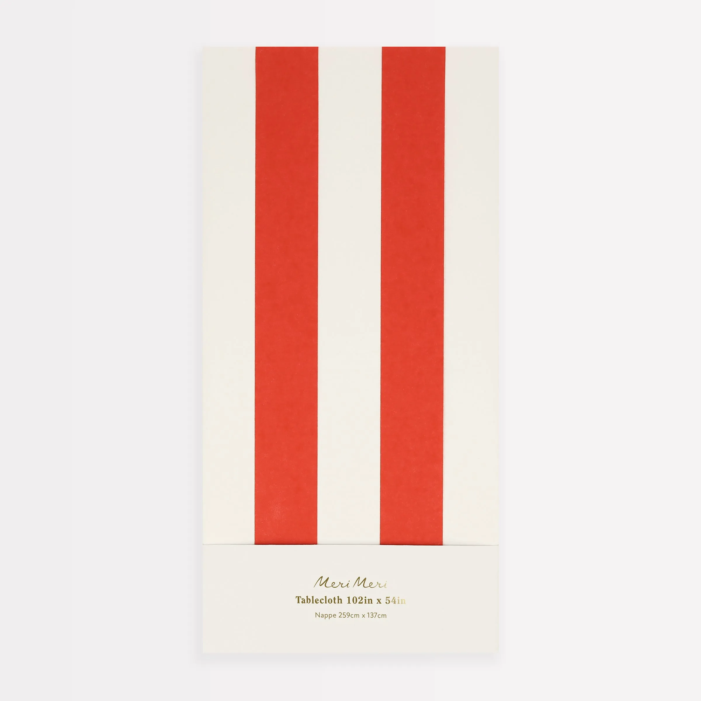 Red Striped Tablecloth