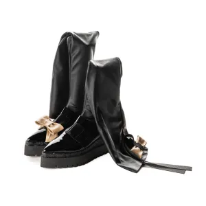 SHR Anime Fascination black stretch boots