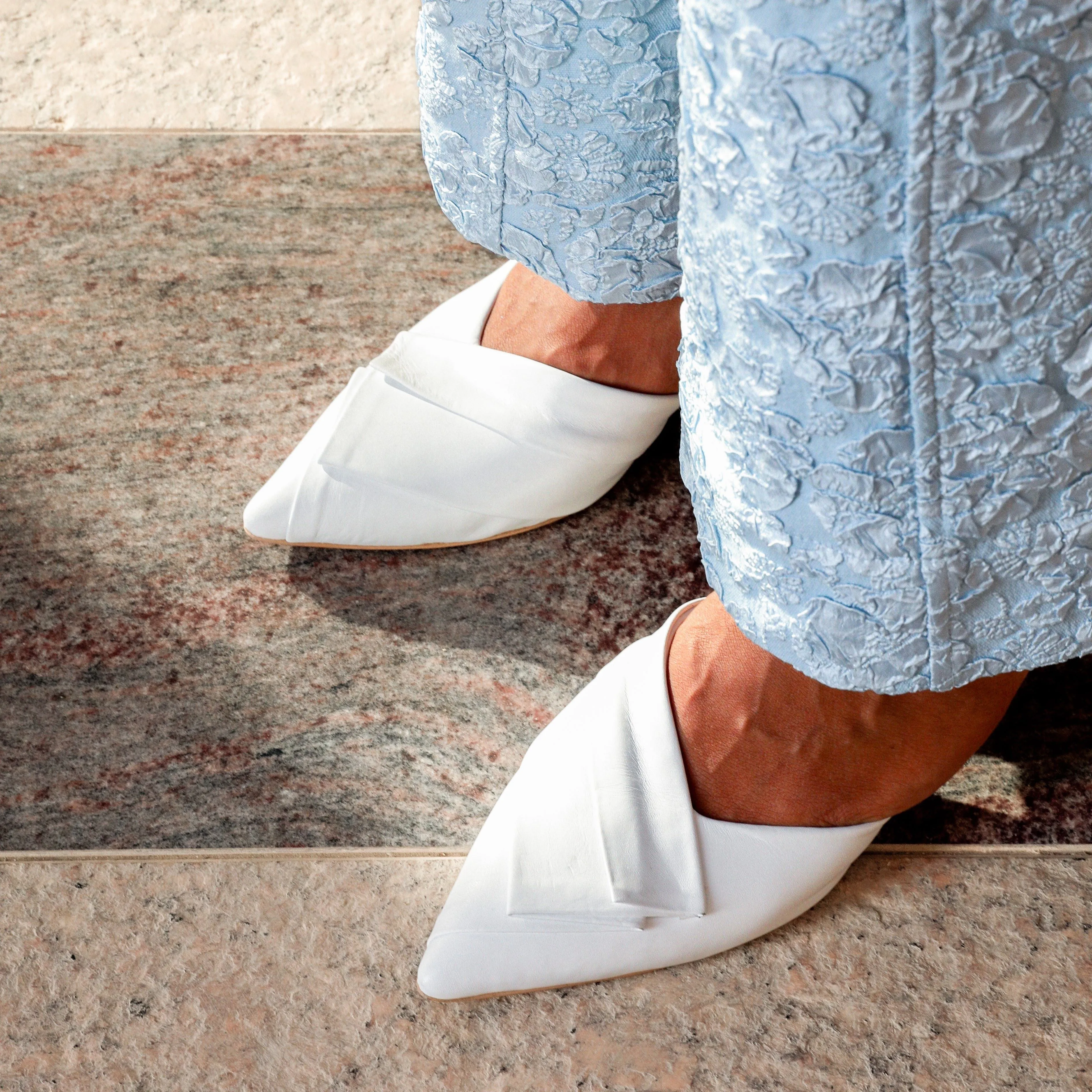 Sienna white heel