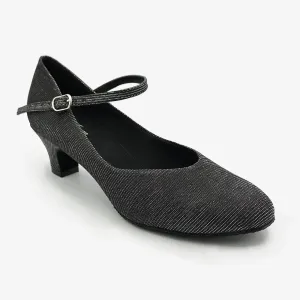 So Danca Rachelle  closed toe sparkle black 1.5 inch heel  Court Shoe BL116