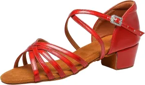 SWDZM Girls Latin Dance Shoes Low Heels Ballroom Salsa Tango Professional Dance Shoes