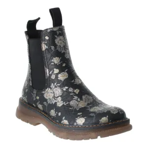 Westland 769525 Peyton 05 Ladies Black Print Vegan Side Zip Ankle Boots