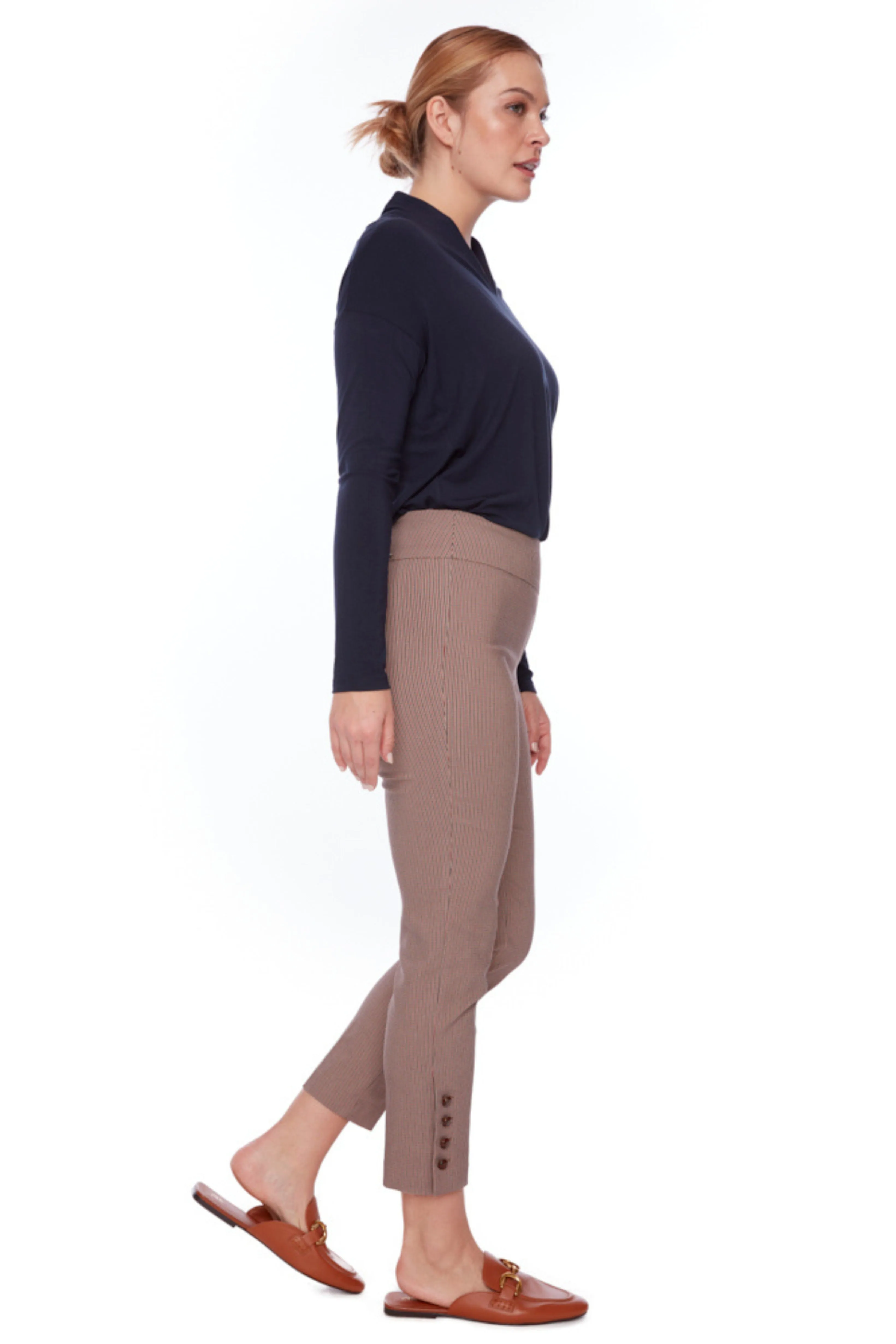 York Plaid Techno Ankle Pant | UP! - Clearance